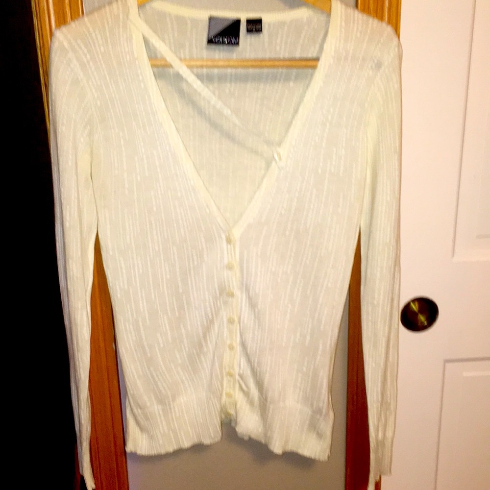 ♻️ 3 for $18 - Lightweight Cream Volcom Cardigan